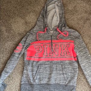 Pink half zip jacket